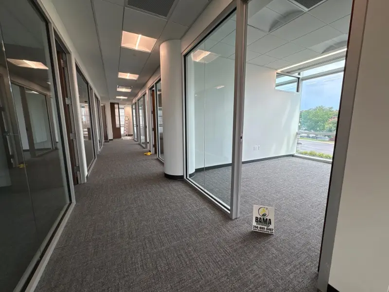 Commercial glass wall and carpet maintenance for defense facilities in Huntsville
