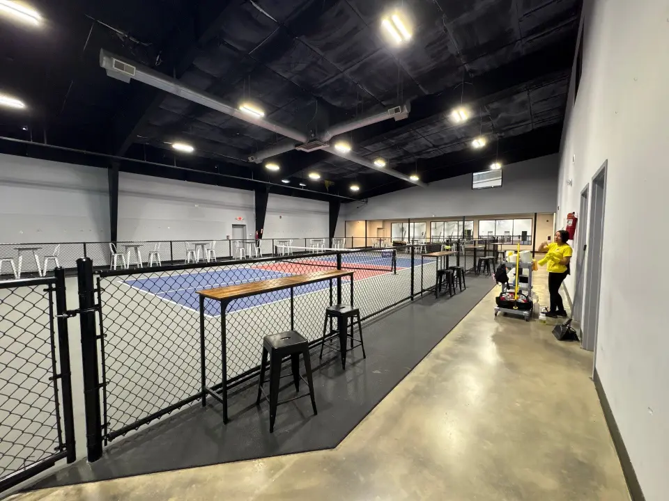 Indoor sports facility janitorial maintenance and floor care