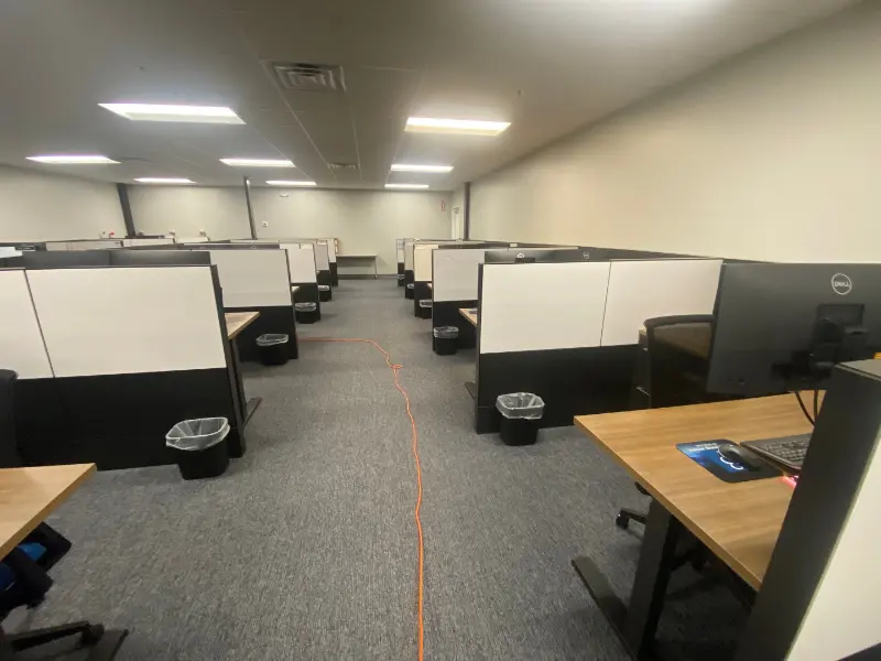 Office cubicle cleaning including carpeted floor care for businesses in Huntsville, AL