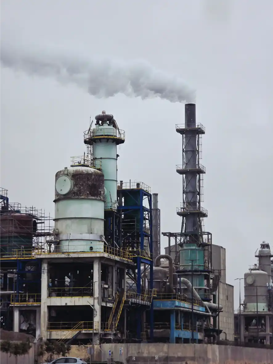 Wide view of an industrial plant in North Alabama serviced by Mid City Commercial Cleaning
