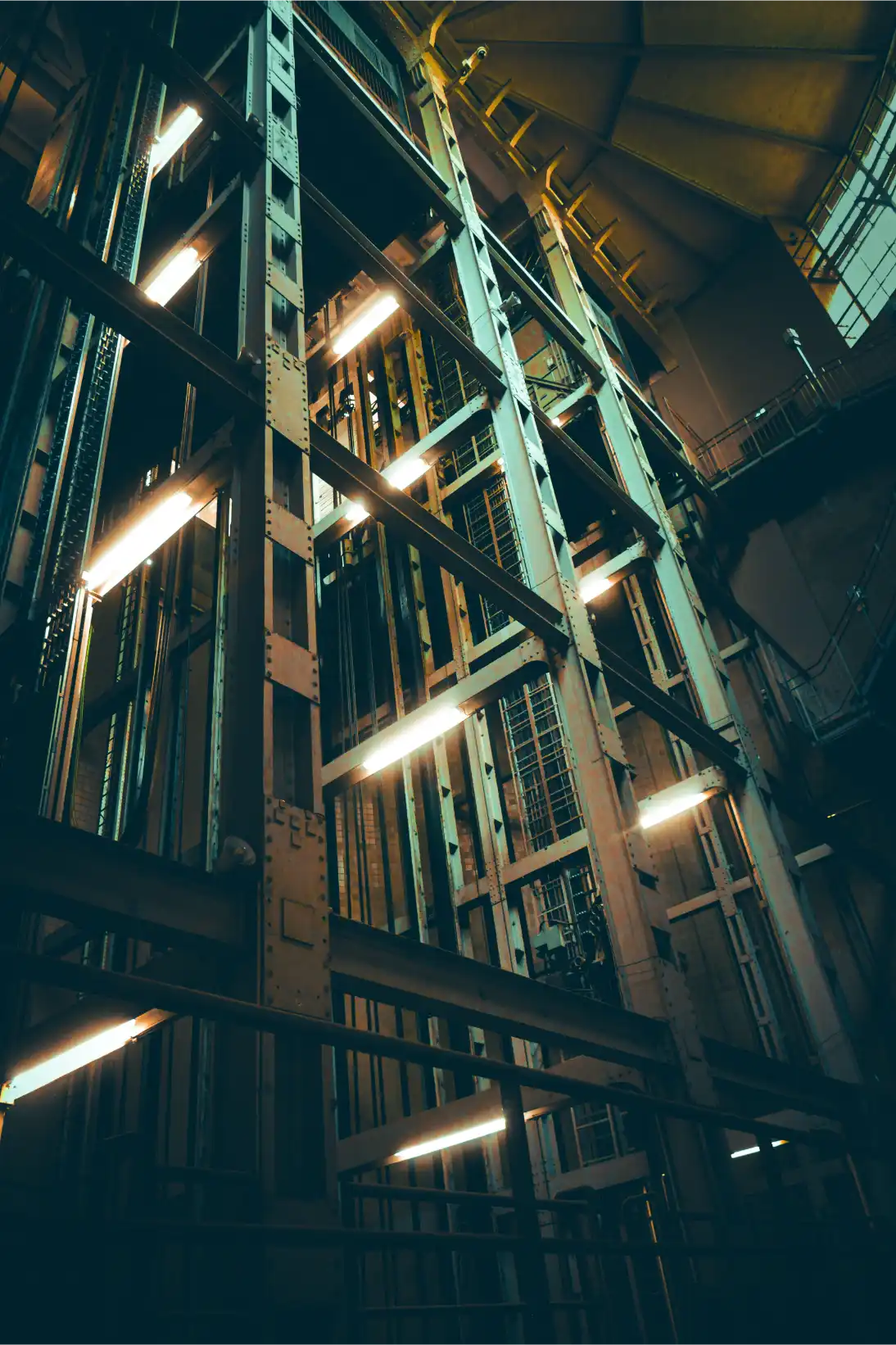 Interior of an industrial factory in Madison County, AL